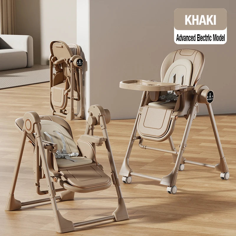 Electric Baby High Chair,Baby High Chair,Baby Dining Table and Chair,Foldable Baby High Chair,Multi - functional Baby High Chair